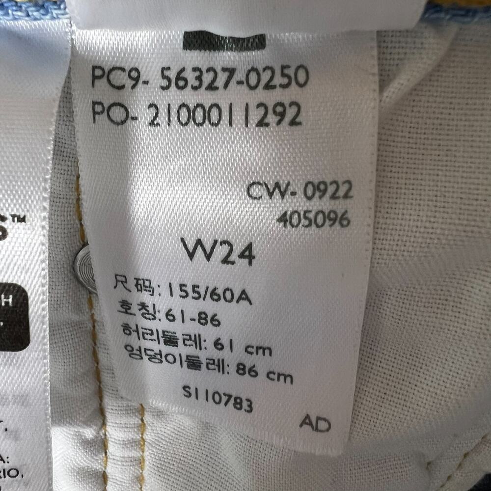 Levis Shorts Womens Size W24 Light Washed Button Fly Cut Off 100% Cotton Summer - Picture 13 of 16
